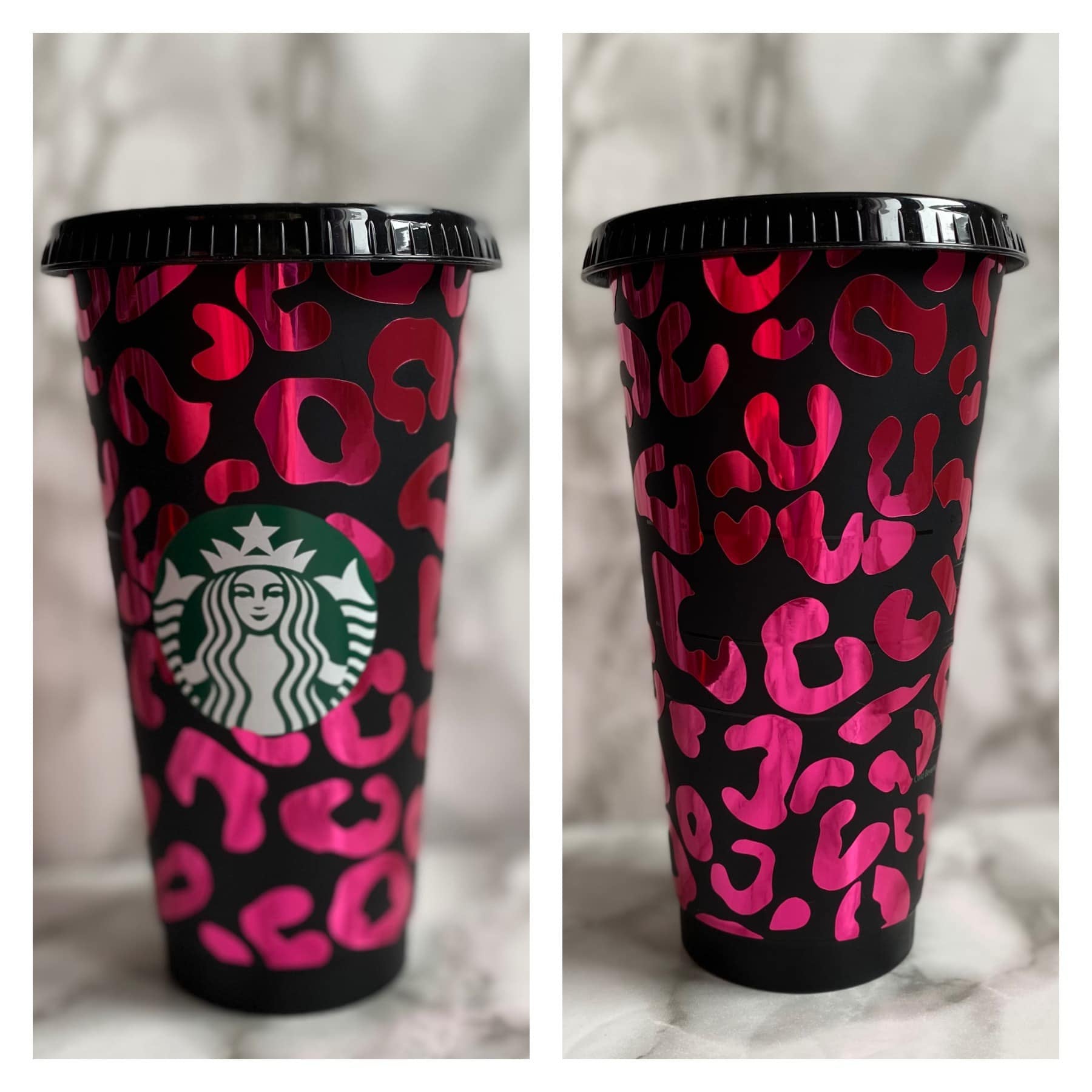 Leopard Print Starbucks Cup | Mrs.Jenn's Creations